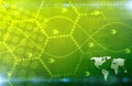 A Global Business Abstract green Background Art Texture Royalty Free Stock Photo