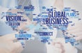 Global business and teamwork concept Royalty Free Stock Photo