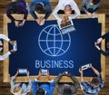 Global Business Enterprise Economics Corporation Concept Royalty Free Stock Photo