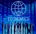 Global Business Enterprise Economics Corporation Concept