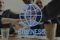 Global Business Enterprise Economics Corporation Concept Royalty Free Stock Photo