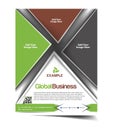 Global Business Flyer Design Royalty Free Stock Photo