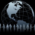 Global Business People Earth Globe Royalty Free Stock Photo