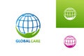 Global Care Logo Template Design Vector, Emblem, Design Concept, Creative Symbol, Icon