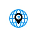 Global, cart, shopping, e-commerce, basket icon