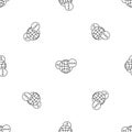 Global chat pattern seamless vector