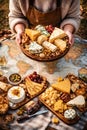 Global Cheese Selection Representing Traditional Flavors From Different Countries Worldwide Royalty Free Stock Photo
