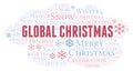 Global Christmas word cloud