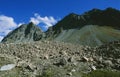 The global clima change makes the alps more dangerous due to melting permafrost