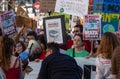 Global Climate Change Protesters in Madrid Spain