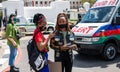 Global Climate Strike day in Cape Town, South Africa. Young activists protest against climate changes and global warming.