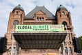 Global Climate Strike Sign at Queen`s Park, Ontario Royalty Free Stock Photo