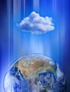 Global Cloud Computing Network Royalty Free Stock Photo