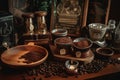 A global, coffee culture exploration, showcasing a variety of traditional coffee preparations and rituals from around the world.