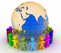 Global communication concept. World partnership Royalty Free Stock Photo