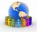 Global communication concept. World partnership Royalty Free Stock Photo