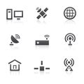 Global communication icons Royalty Free Stock Photo