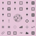 global communication of people icon. Detailed set of Minimalistic icons. Premium quality graphic design sign. One of the collect Royalty Free Stock Photo