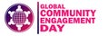 Global Community Engagement Day Vector illustration Royalty Free Stock Photo