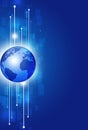 Global Comunications Technology Background Royalty Free Stock Photo