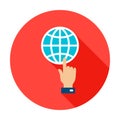 Global Connection Circle Icon