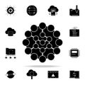 global connection icon. Web Development icons universal set for web and mobile Royalty Free Stock Photo
