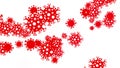 Global coronavirus pandemic looped animation.