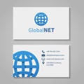 Global corporation business card Royalty Free Stock Photo