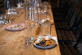 Global Cuisine Sampling Setup for a Wine Tasting Event Royalty Free Stock Photo