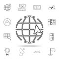 global cursor icon. navigation icons universal set for web and mobile