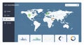 Global Data Analytics UX Dashboard Interface Royalty Free Stock Photo