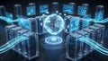 Global Data Center Network Royalty Free Stock Photo