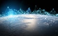 Global datas exchanges and connections system over the globe 3D rendering elements of this image furnished by NASA