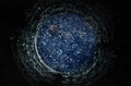 Global datas exchanges and connections system over the globe 3D rendering elements of this image furnished by NASA
