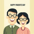 Global day of parents. Happy family concept. International day of families. AI generative