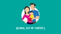 Global Day of Parents. Vector