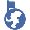 Global Destination Isolated Vector icon which can easily modify or edit