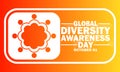 Global Diversity Awareness Day Vector Template Design Illustration