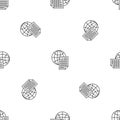 Global document pattern seamless vector Royalty Free Stock Photo