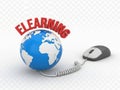Global e-learning connection Royalty Free Stock Photo