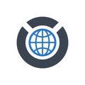 Global economics report icon