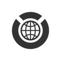 Global economics report icon