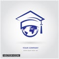 Global education concept icon Royalty Free Stock Photo