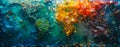 Global environmental issue of microplastic pollution depicted by colorful plastic debris forming world map, highlighting the Royalty Free Stock Photo