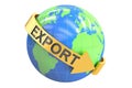Global export concept, 3D rendering