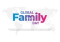 Global family day background celebrated on January 1st