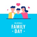 Global Family Day Vector Design