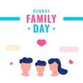 Global Family Day Vector Design