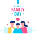 Global Family Day Vector Design