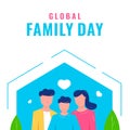 Global Family Day Vector Design